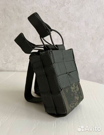 Подсумок тактический на 2 магазина ак открытый 