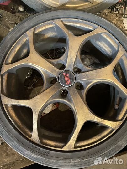 Литье диски r17 5x100 с резиной