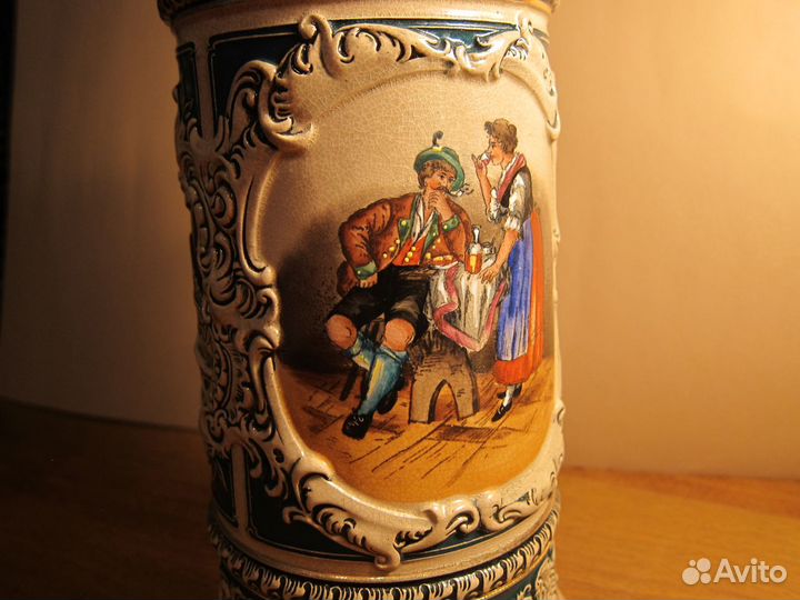 Старинная пивная кружка 1литр, Германия