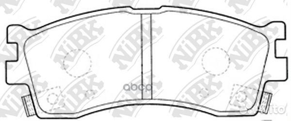 Колодки тормозные дисковые перед PN0702 NiBK