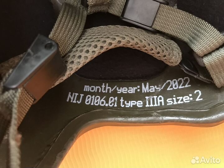 Шлем тактический NIJ 3A (нато Оригинал)