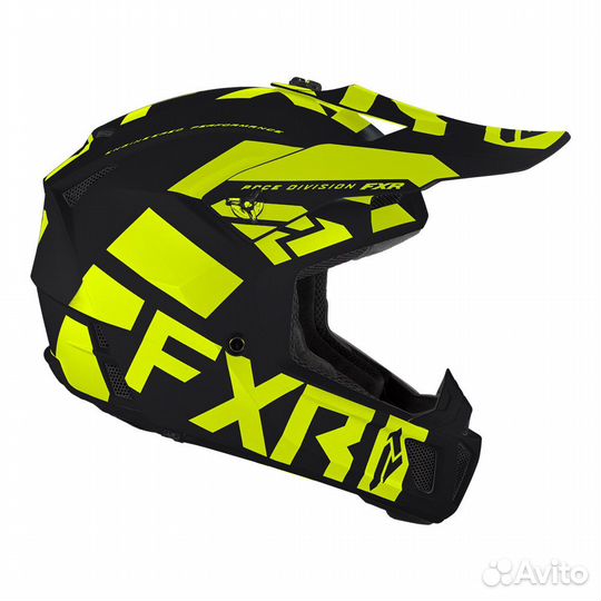 Мотошлем FXR Clutch Evo Le HiVis + подшлемник