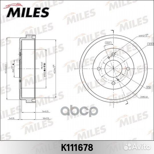 Барабан тормозной nissan primera