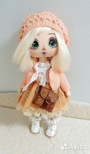 Интерьерная текстильная кукла ручной работы