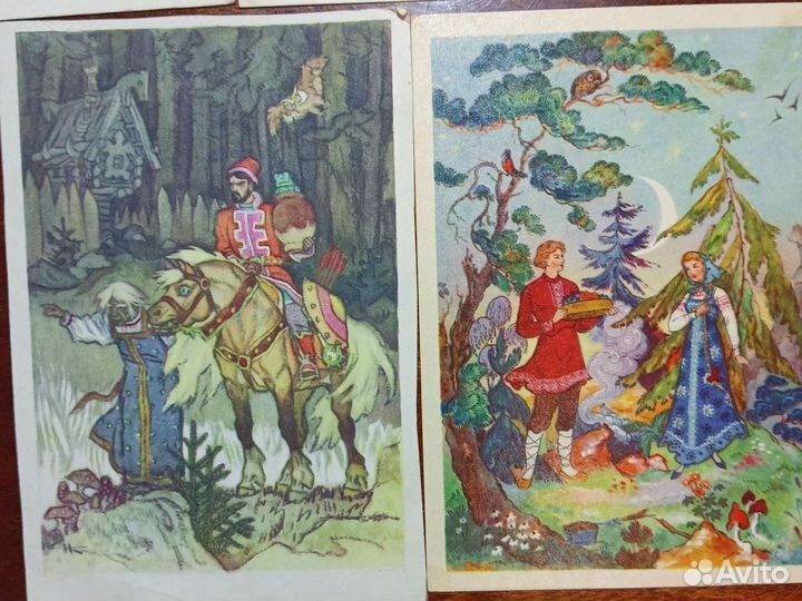Открытки СССР Сказки