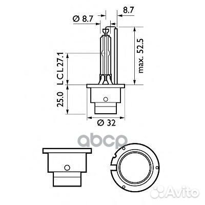 Лампа D2S 85V 35W 4300К Vision (ксенон) 85122VI