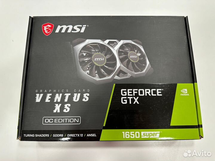 Видеокарта MSI GeForce GTX 1650 super ventus XS OC