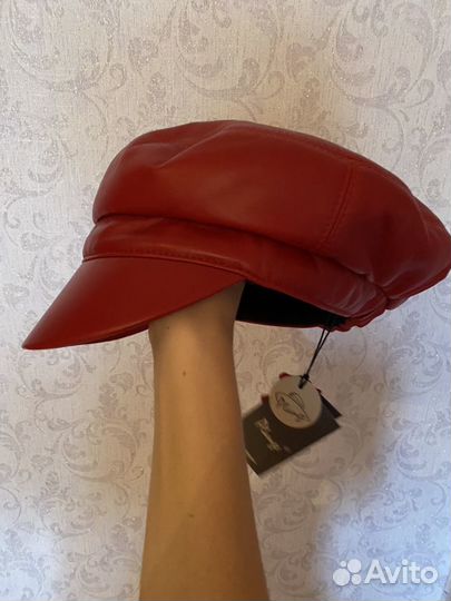 Новый картуз кепи натуральная кожа