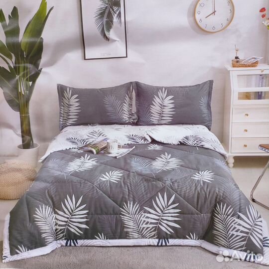 Комплект постельного белья с одеялом из хлопка