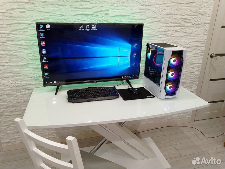 Игровой PC: intel E5 2650v4, 12 ядер, RX 580 8гб