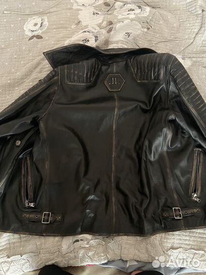 Куртка кожаная демисезонная