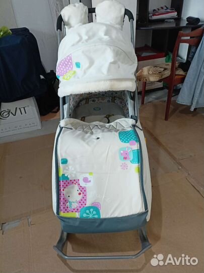 Санки коляска nika 7 2