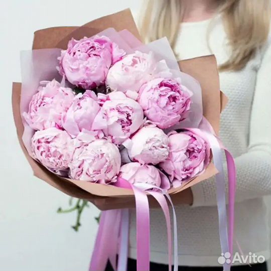 Букет из пионов 11 21 31 41 51