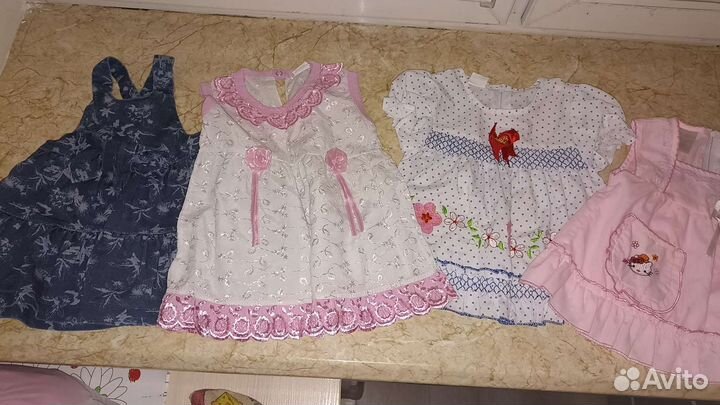 Вещи пакетом на девочку 0-6 месяцев