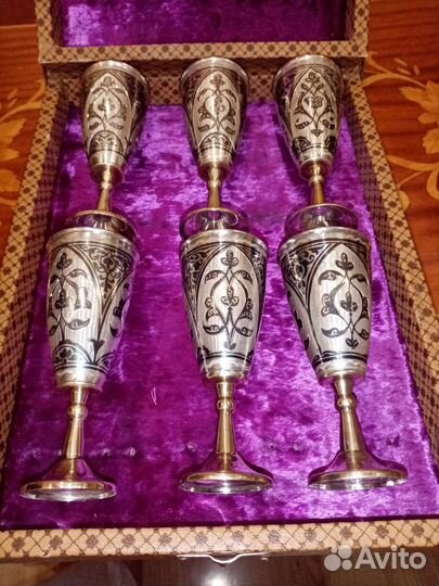 Серебро рюмки бокалы