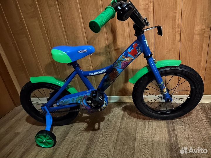 Детский велосипед mustang 14 дюймов новый
