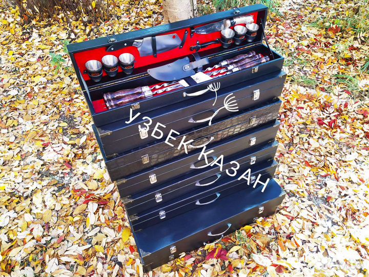 Набор шампуров в кейсе 