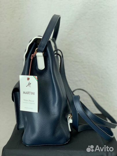 Рюкзак женский череный натуральная кожа италия