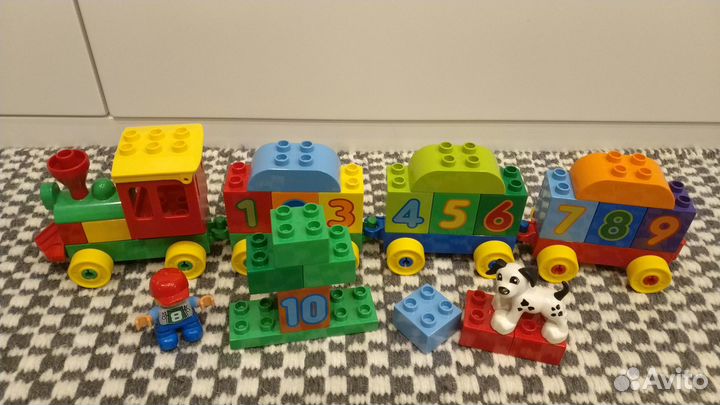 Конструктор lego duplo 10558 паровозик с цифрами