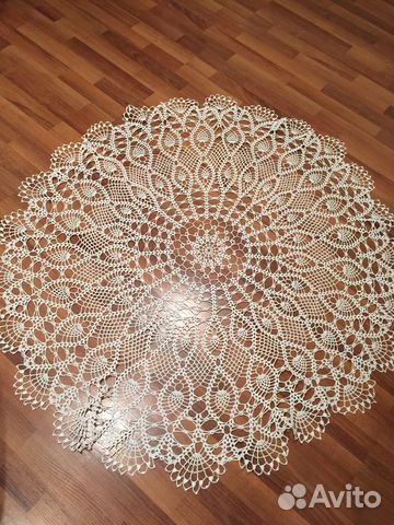 Скатерть. Ручная работа. Диаметр 147 см