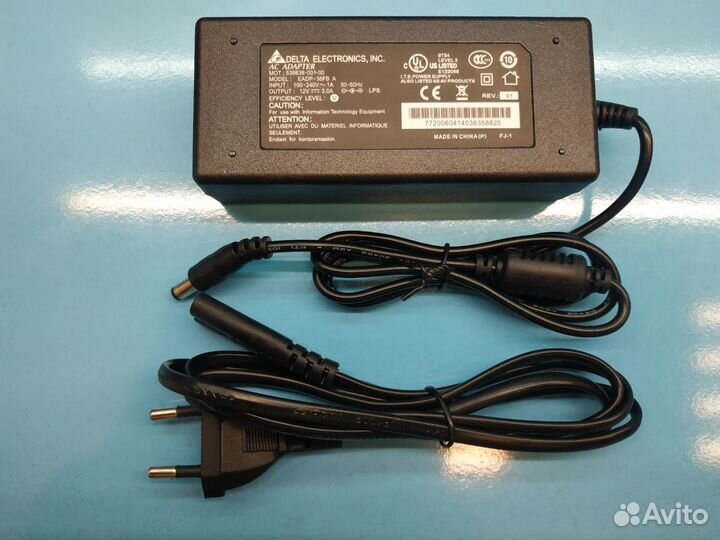 Блок питания для монитора 5.5x2.5мм 12V 3A 36W