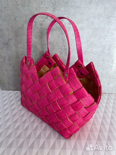 Корзина сумка плетенная