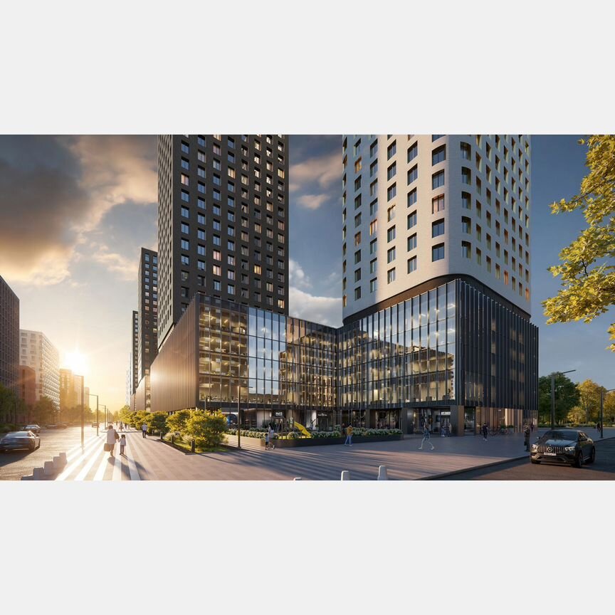 2-к. квартира, 45,7 м², 12/28 эт.