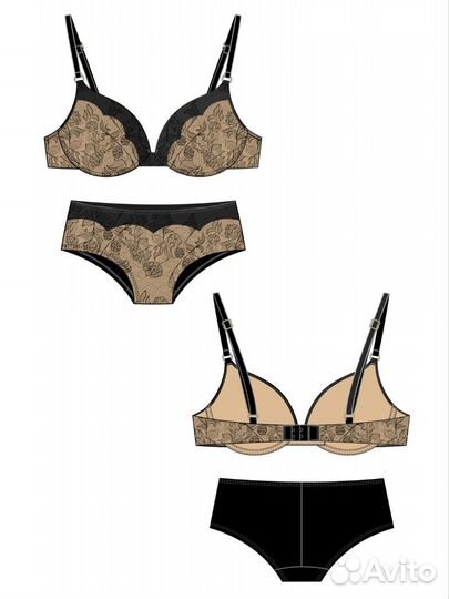 Технические эскизы одежды, отрисовка