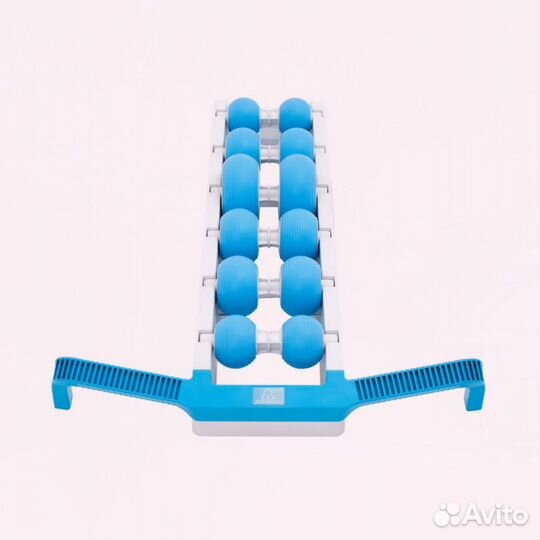 Массажер для спины тренажер роликовый Древмасс