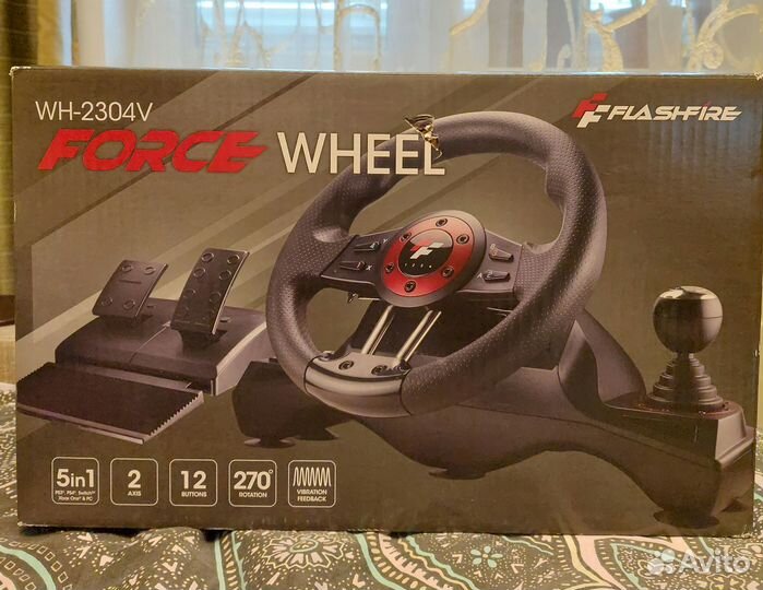 Руль игровой FlashFire Force Wheel WH-2304V