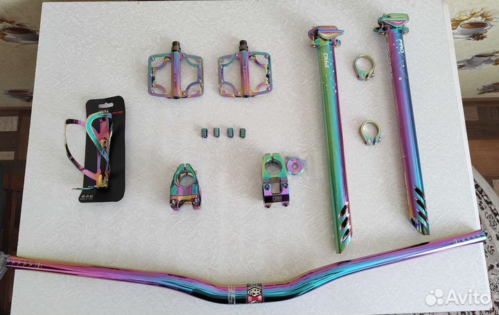 Руль, вынос, подсидел, педали