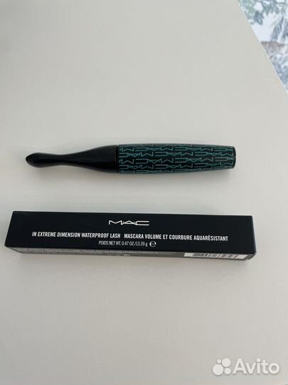 Mac тушь водостойкая черная