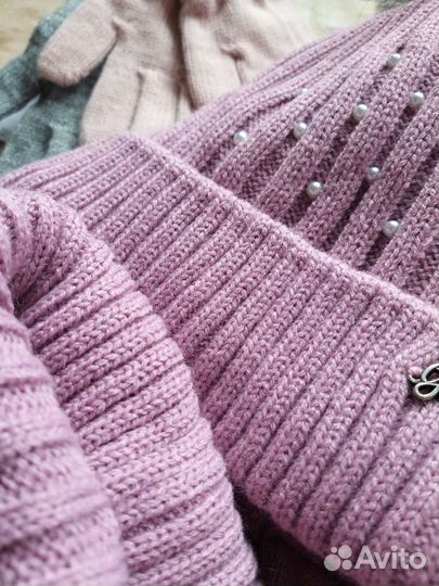 Шапка зимняя для девочки 50-52