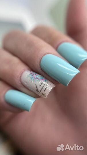 Маникюр гель лак педикюр наращивание ногтей