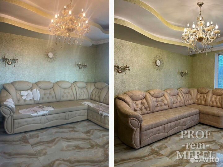 Перетяжка мебели, ремонт и реставрация