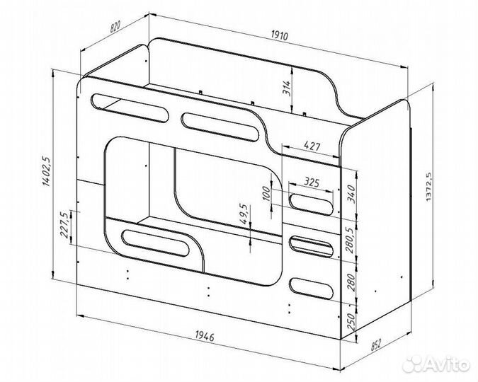 Двухъярусная кровать детская. Новая. Любые цвета