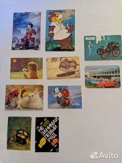 Календарики карманные СССР