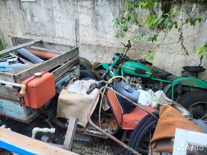 Урал + моторолер муравей