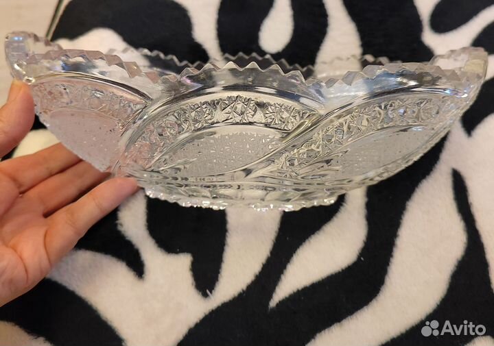 Салатница хрустальная СССР