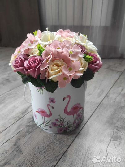 Букет из мыльных цветов