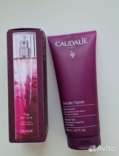 Caudalie освежающая вода и гель для душа