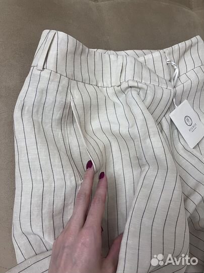 Брюки женские peserico 46 новые 100% лён Италия