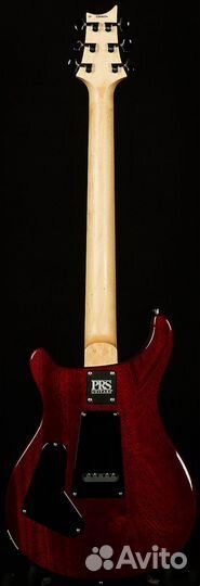 PRS CE24 Wood Library Fire Red Burst