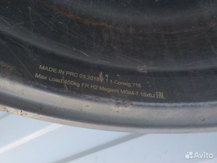 Диски литые литье Megami Wheels R15 ET44 3шт