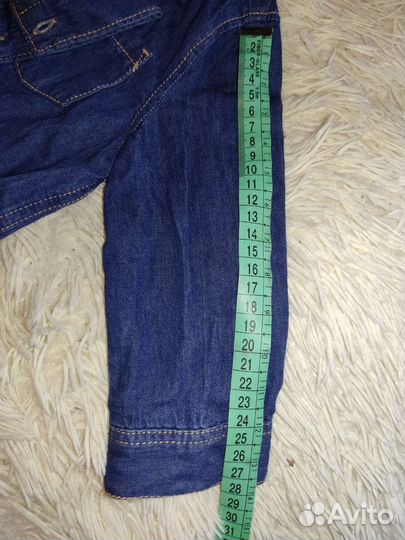 Джинсовая рубашка 80 86