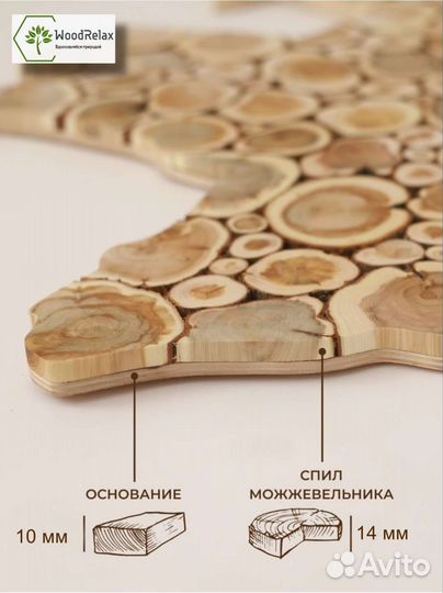 Панно из можжевельника 