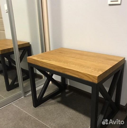 Скамья в стиле лофт