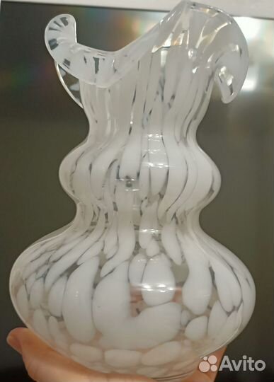 Винтаж: Ваза Невеста сульфидное стекло СССР