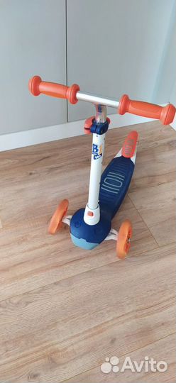 Самокат детский сине-красный b1 500 v2 oxelo