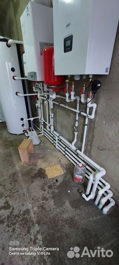 Монтаж отопления и водяной тёплый пол